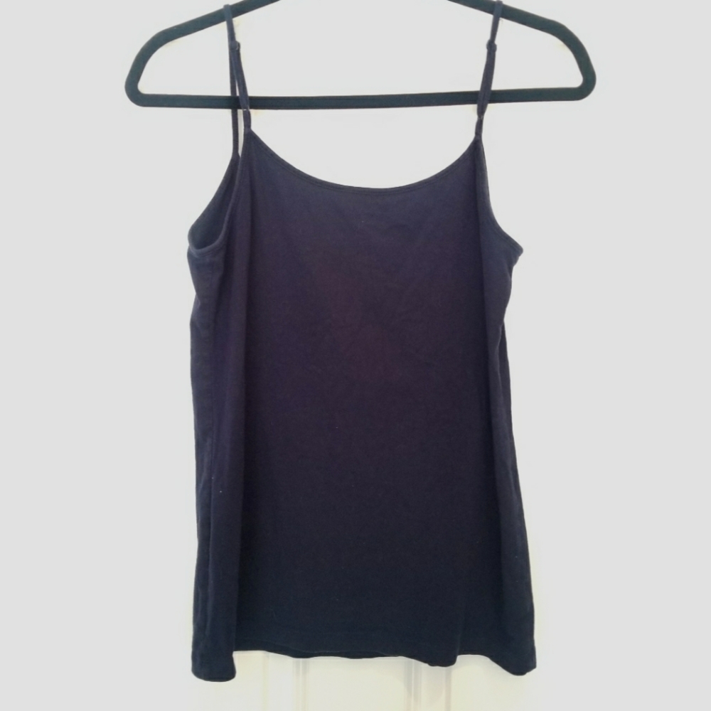 Ann Taylor LOFT Navy Blue Spaghetti Strap Camisole Top